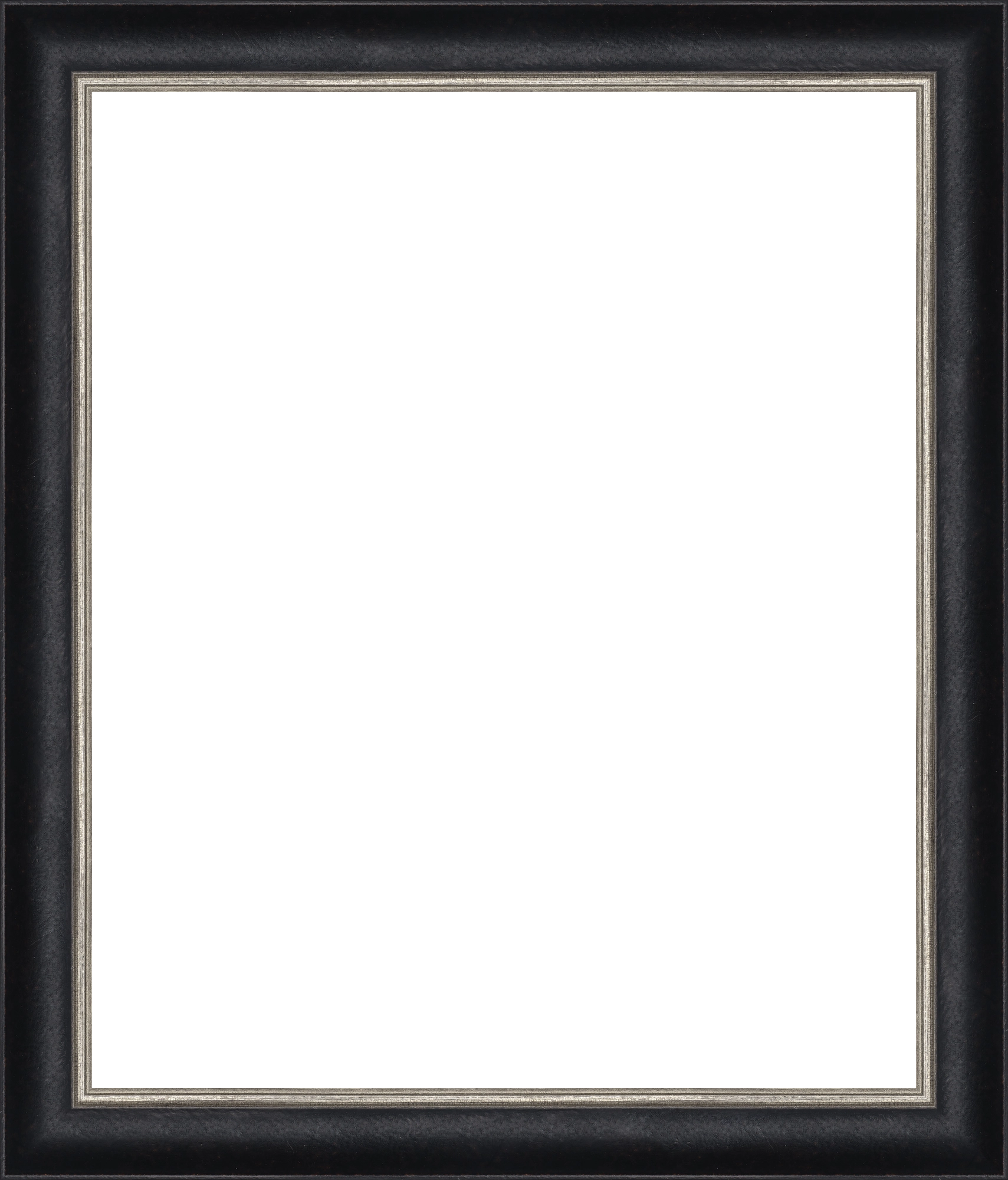 Burghley Frame in Black & Silver