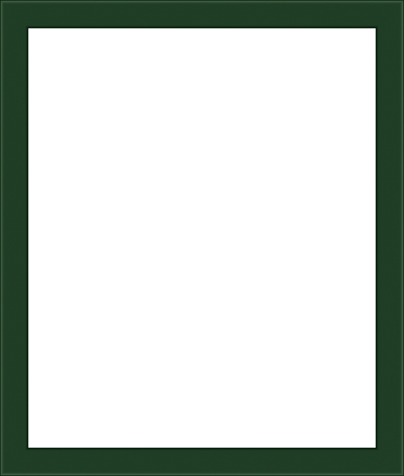 Hackney Frame in Dark Green