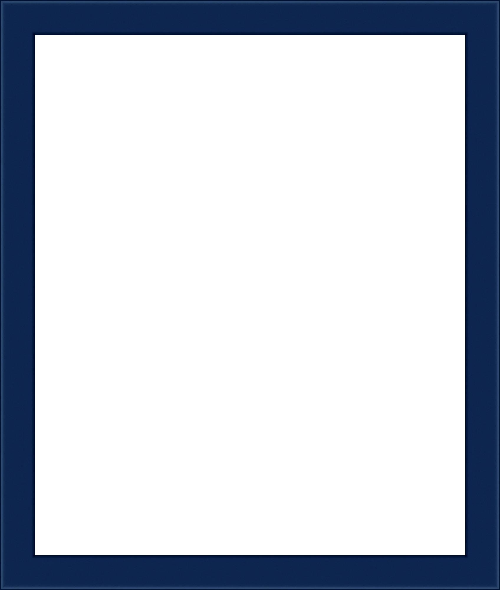 Hackney Frame in Dark Blue