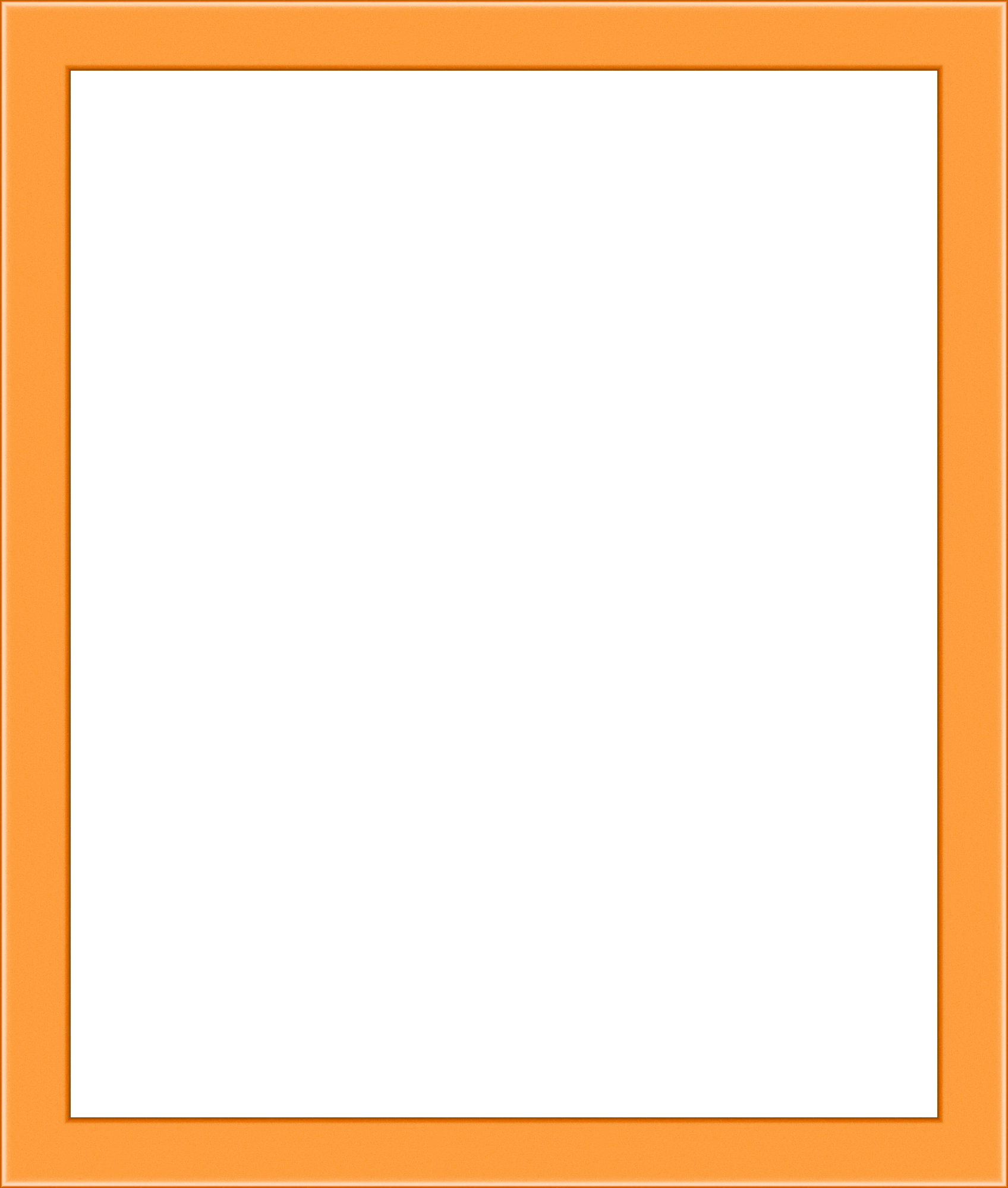 Hackney Frame in Orange