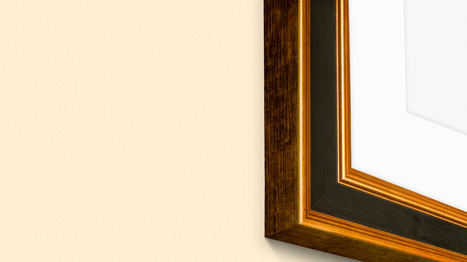 Kensington Frame in Black & Gold