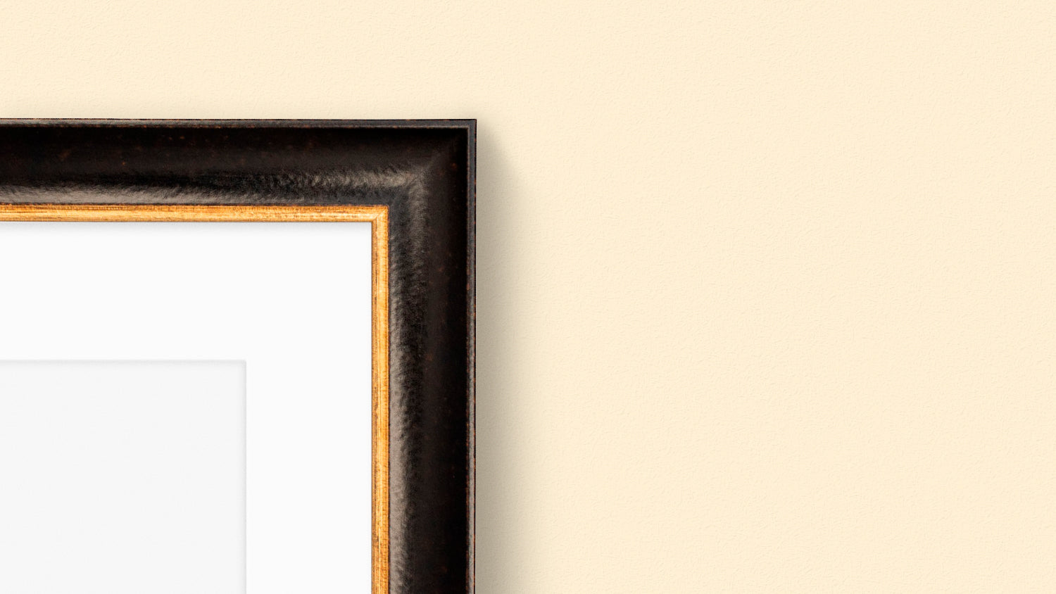 Burghley Frame in Black & Gold
