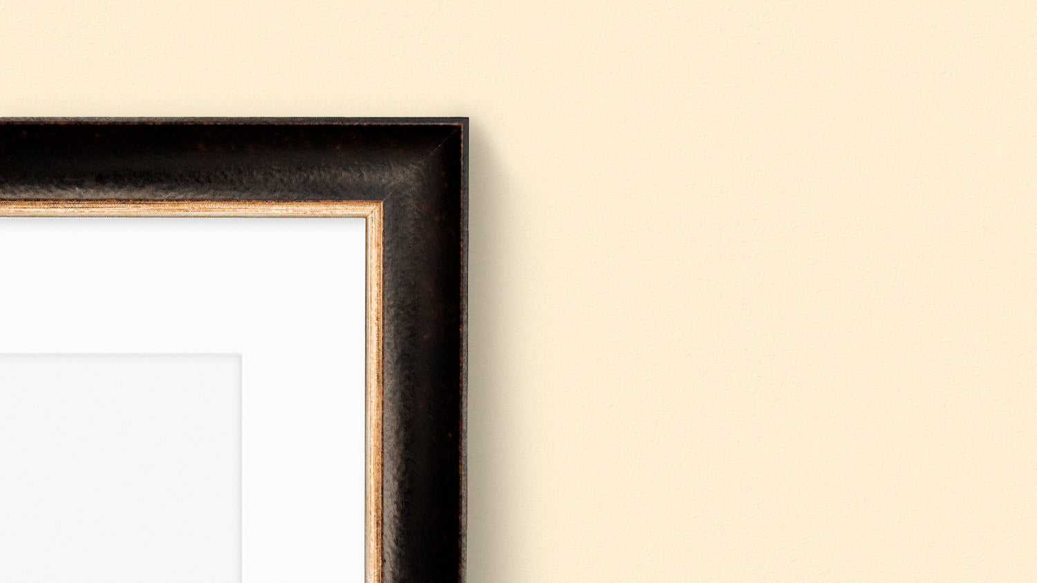 Burghley Frame in Black & Silver