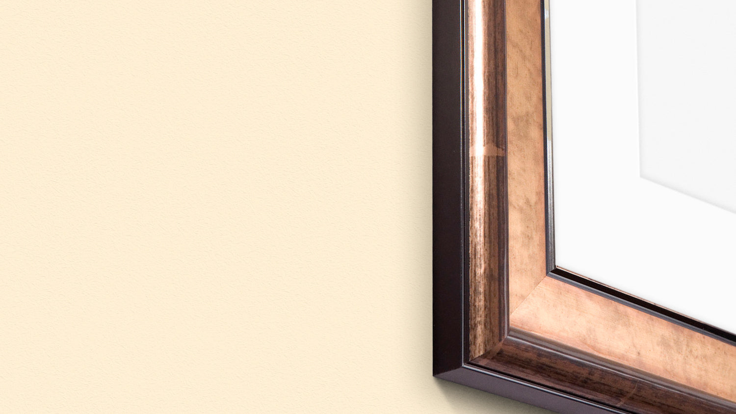 Buxton Frame in Gold & Pewter